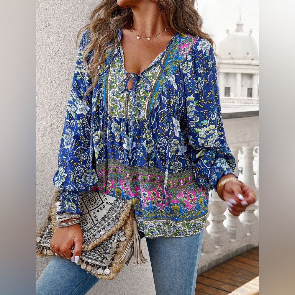 Soulful Women’s Boho Blouses Long Sleeve